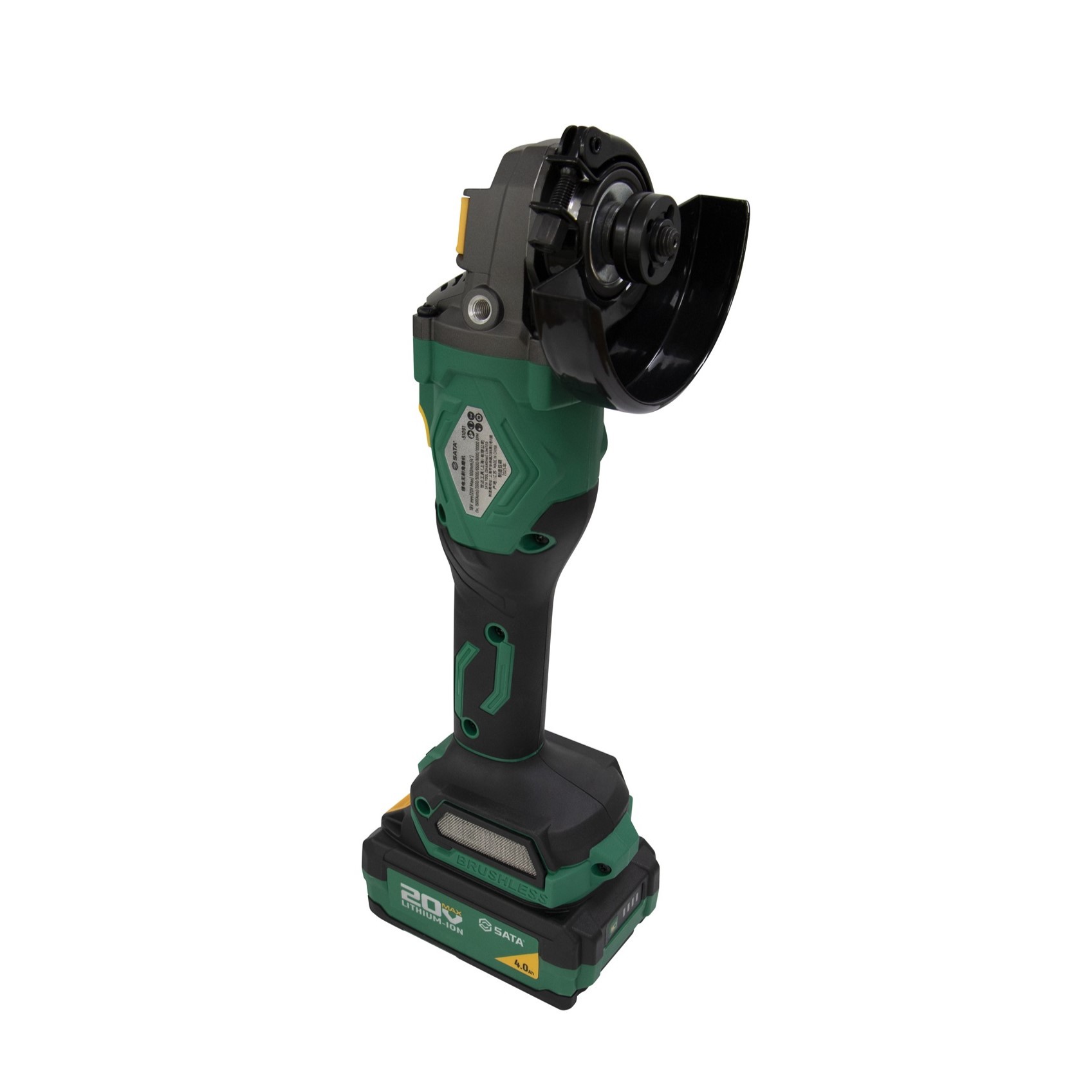 151091U SATA 20V Li-Ion Brushless Angle Grinder 4" (4.0Ah*2)