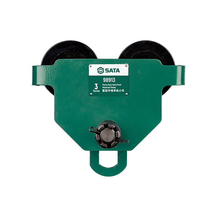 98911 SATA Heavy Duty Hand Push Monorail Trolley 1T