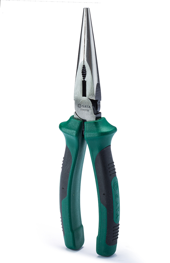 72401 SATA High Leverage Long Nose Pliers 6"