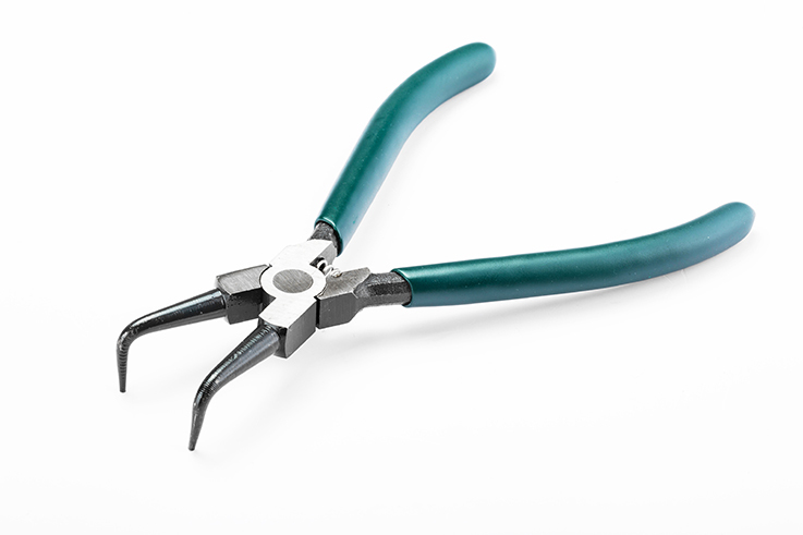 72005 SATA Internal Snap Ring Pliers 7", Curved Tips