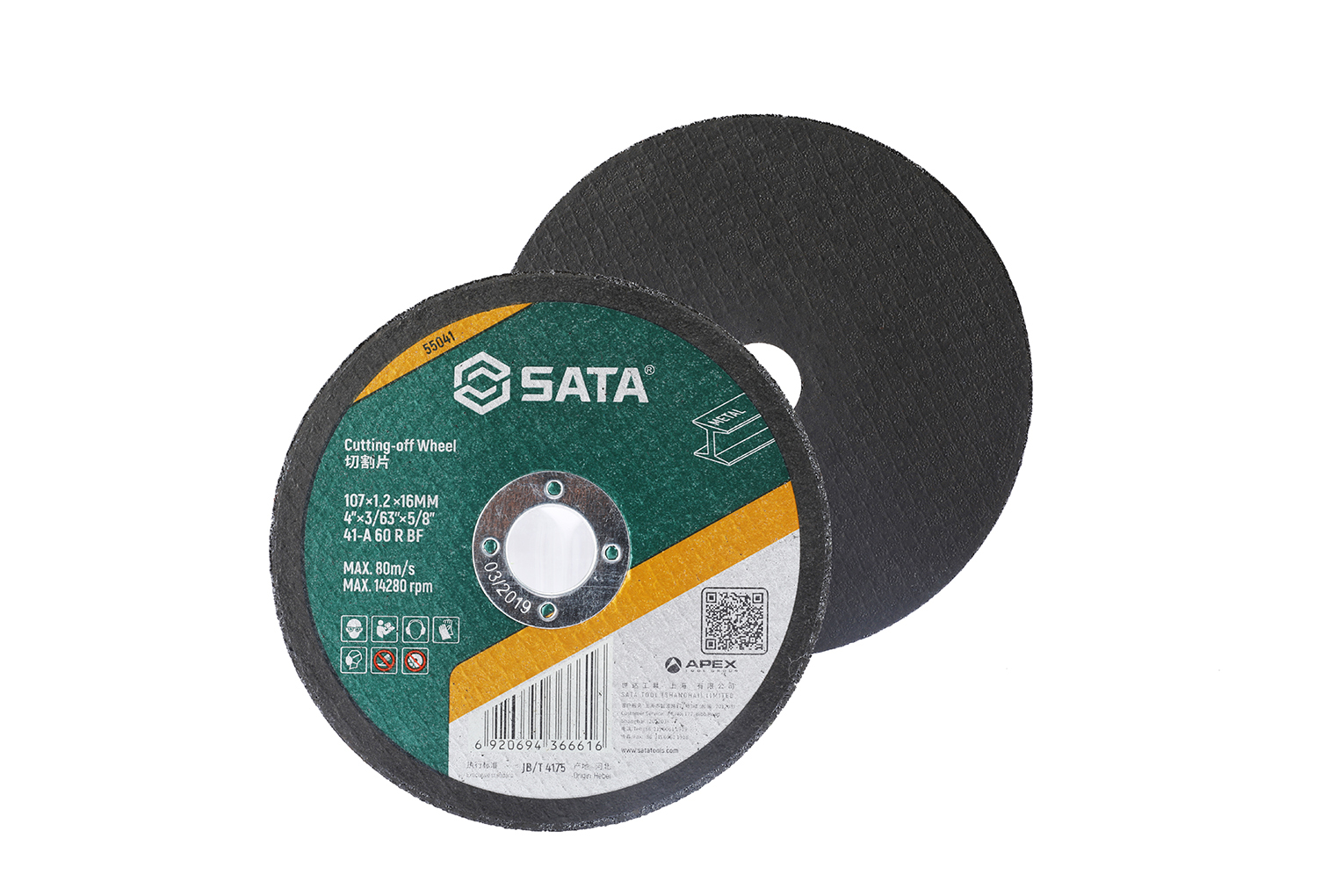 55041 SATA Cutting-off Wheel 107×1.2×16MM