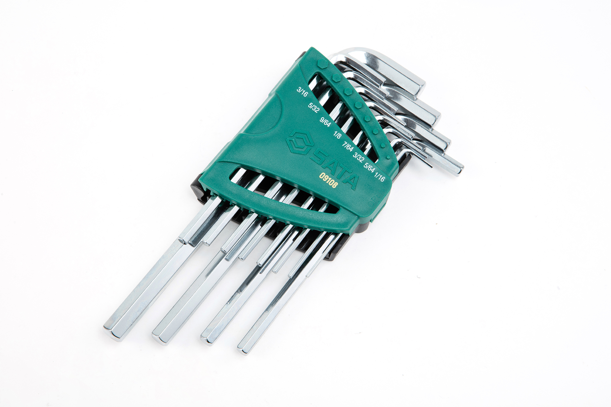 09108 SATA 12Pc. Long Arm Hex Key Set. S.A.E.