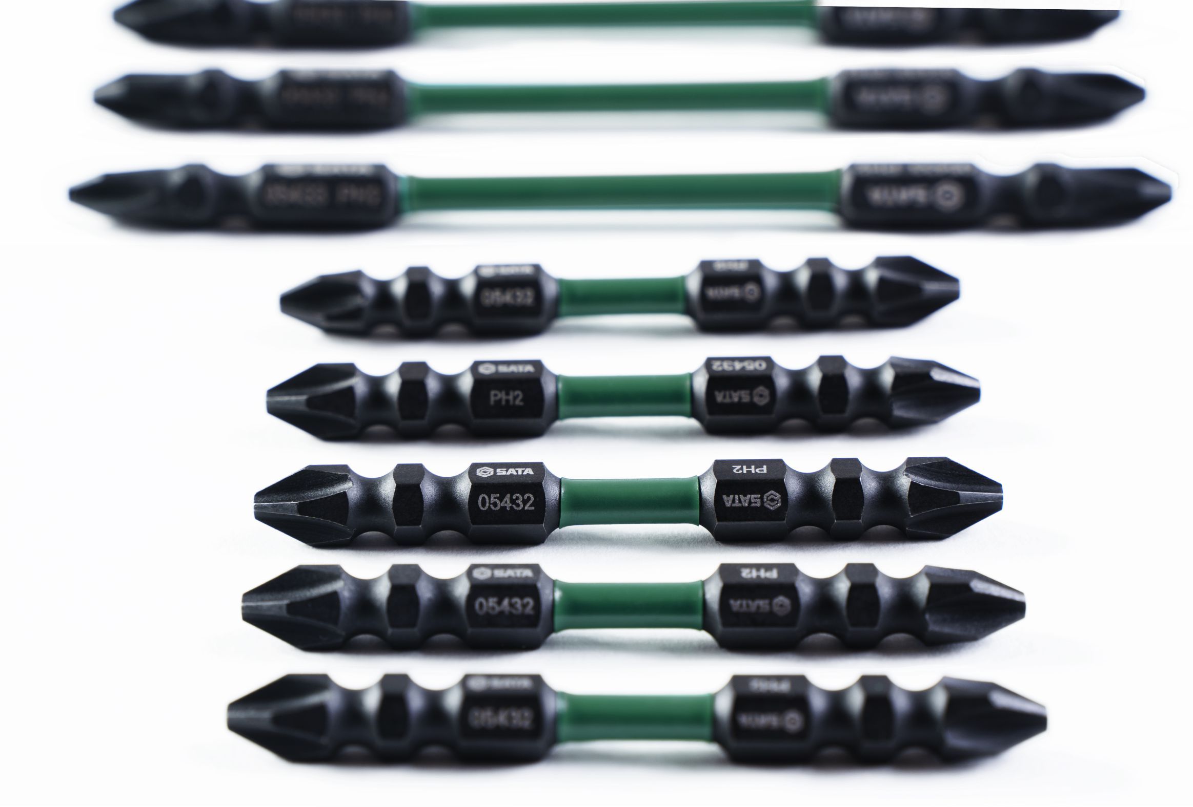 05471 SATA 10 PC 6.3mm bi-head impact bits #2 m-p
