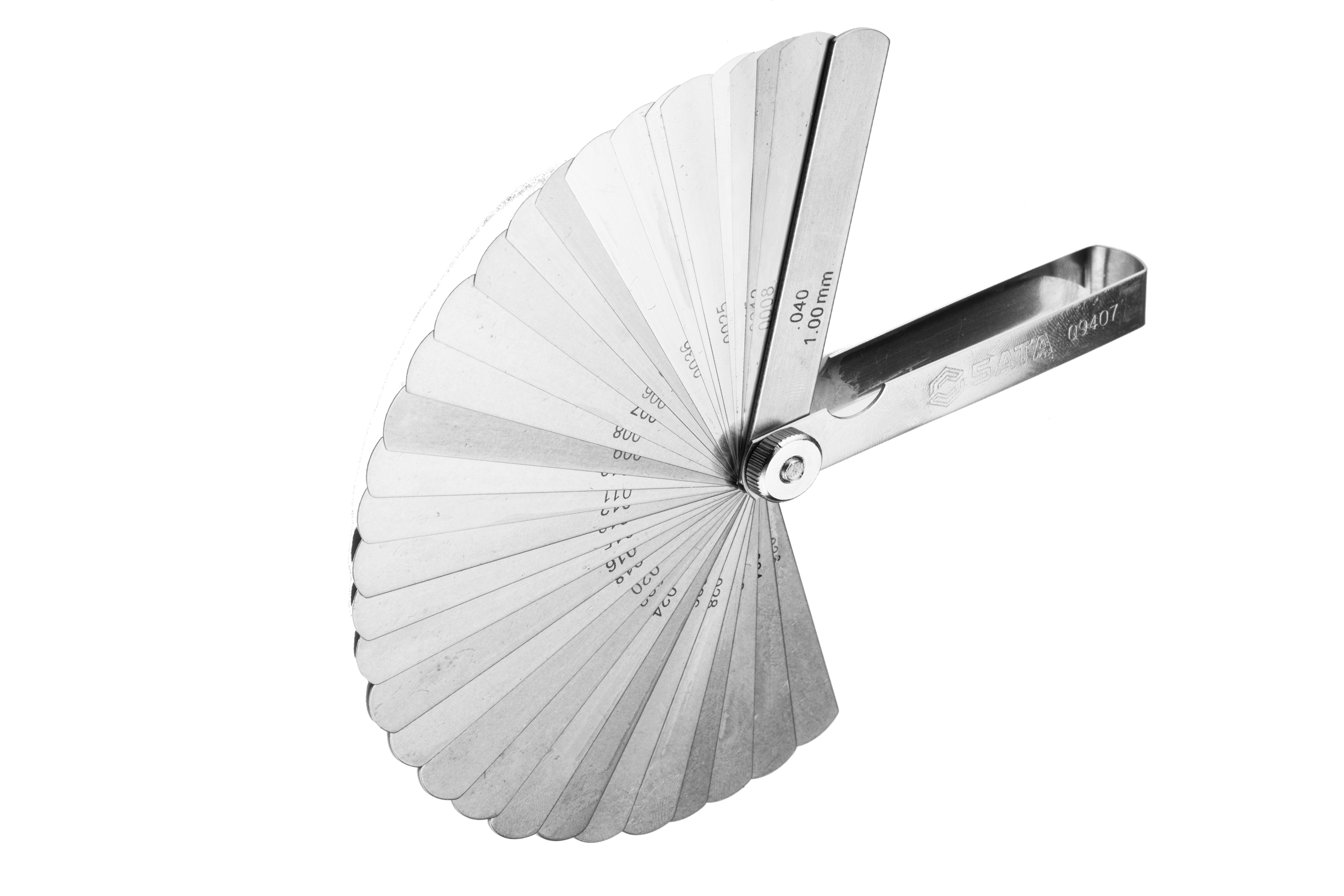 09407 SATA 32Pc. Feeler Gauges Set 0.02-1.00MM, Metric&S.A.E.