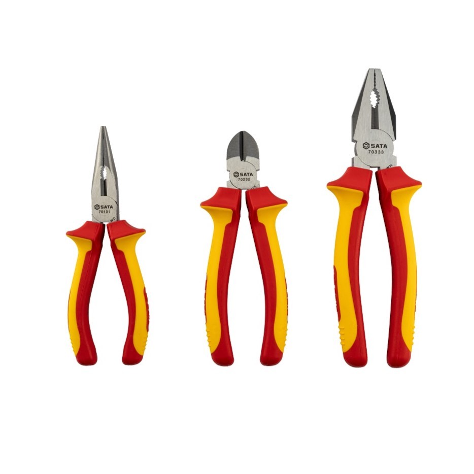 09261 SATA 3Pc. VDE Insulated Pliers Set