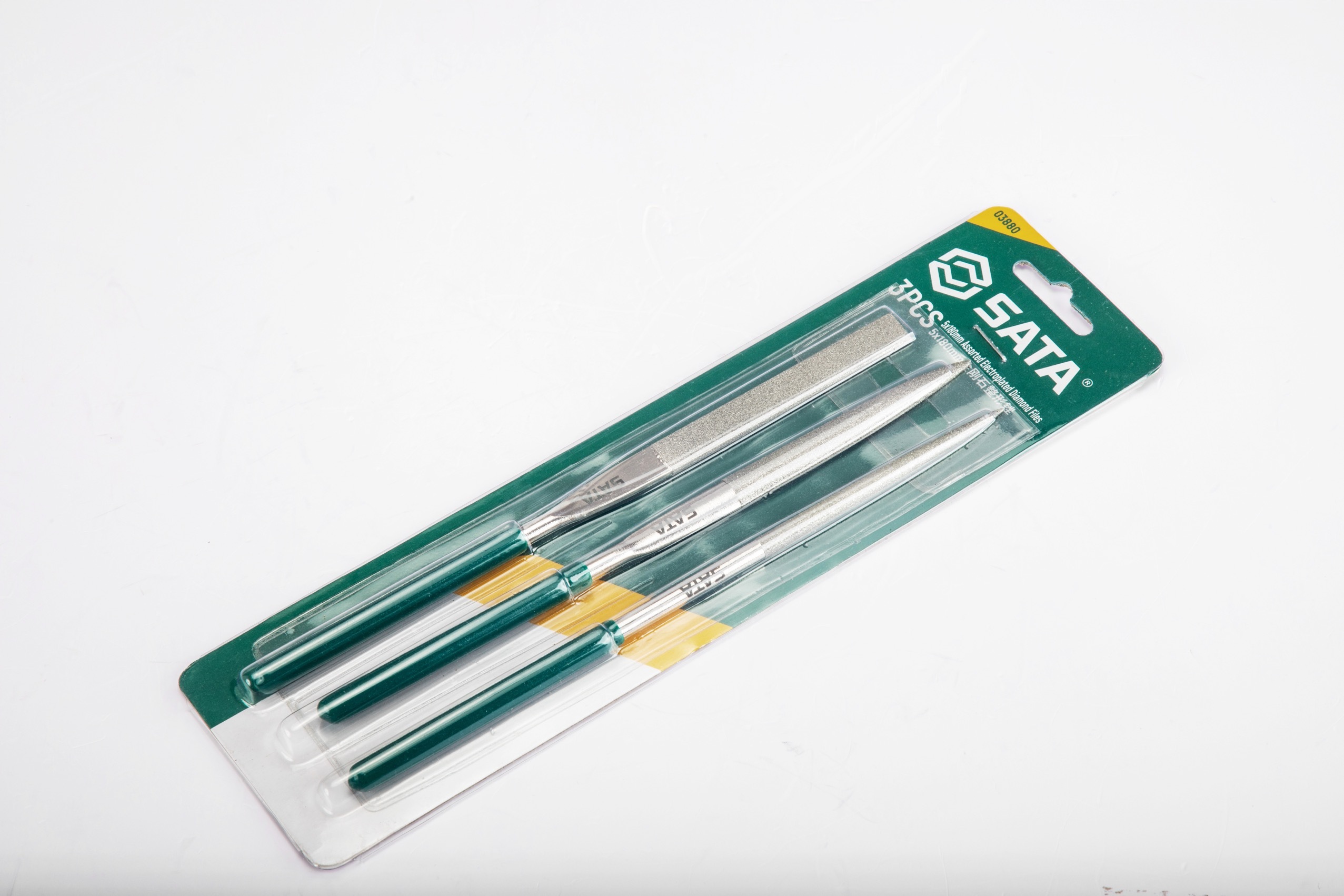 03880 SATA 3Pc. Diamond Needle File Set 5x180MM