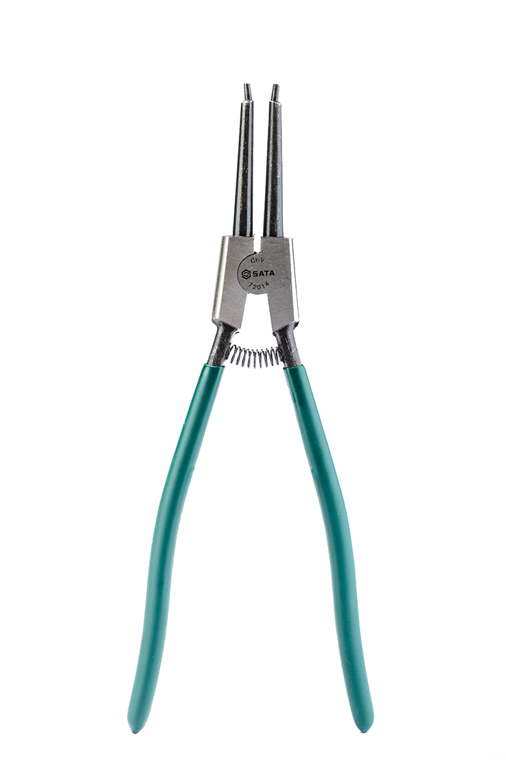 72014 SATA German Style External Snap Ring Pliers 13", Straight Tips