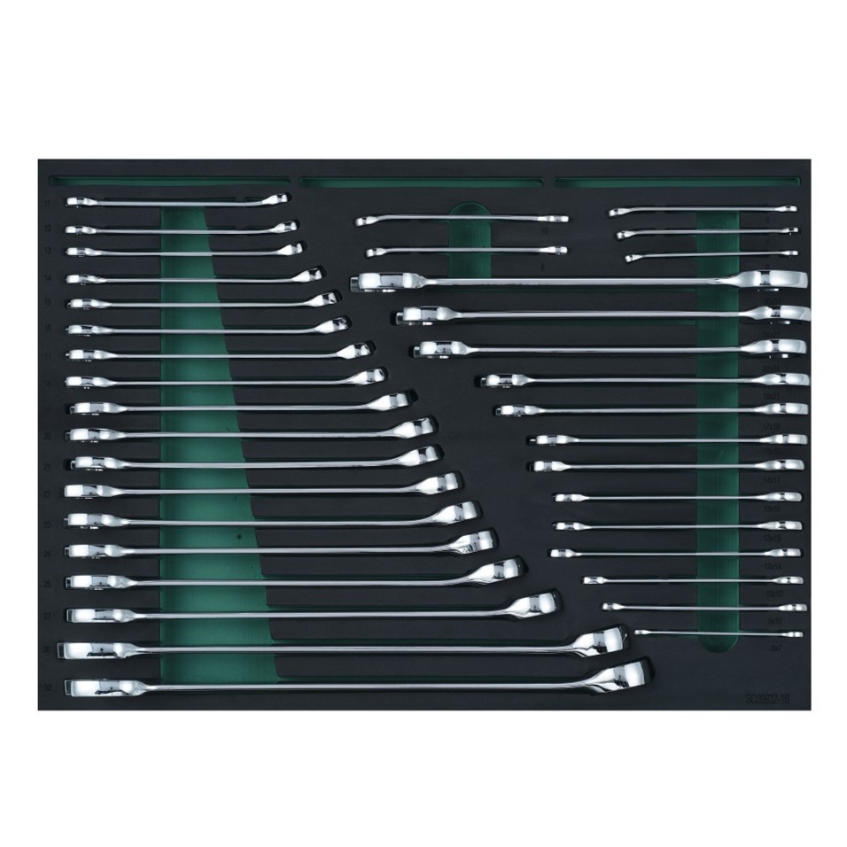 09932 SATA 242Pc. Automotive Tool Set (With 6 Drawer Trolley)