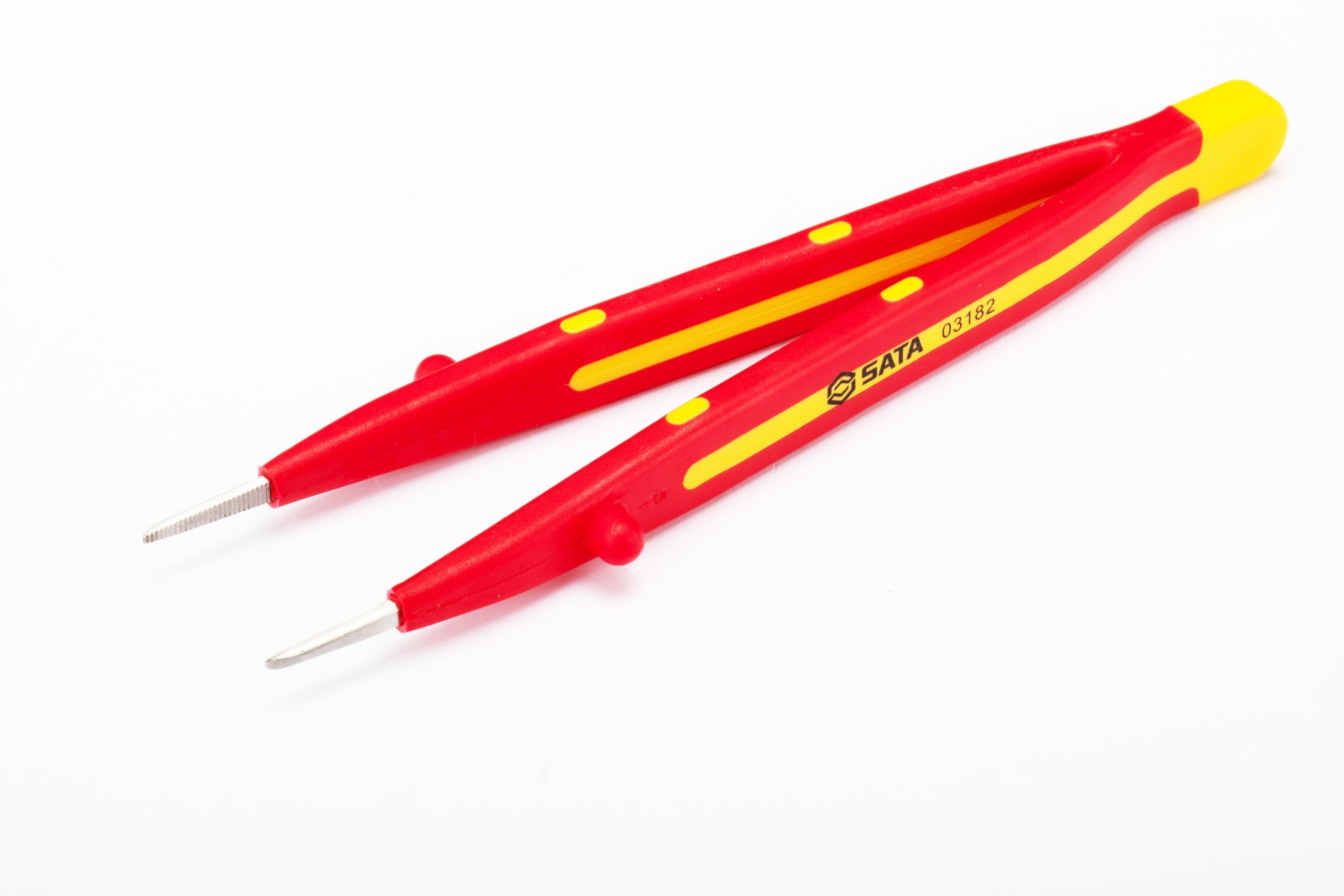03182 SATA VDE Mediun Fine Pointed  Tweezers 160MM