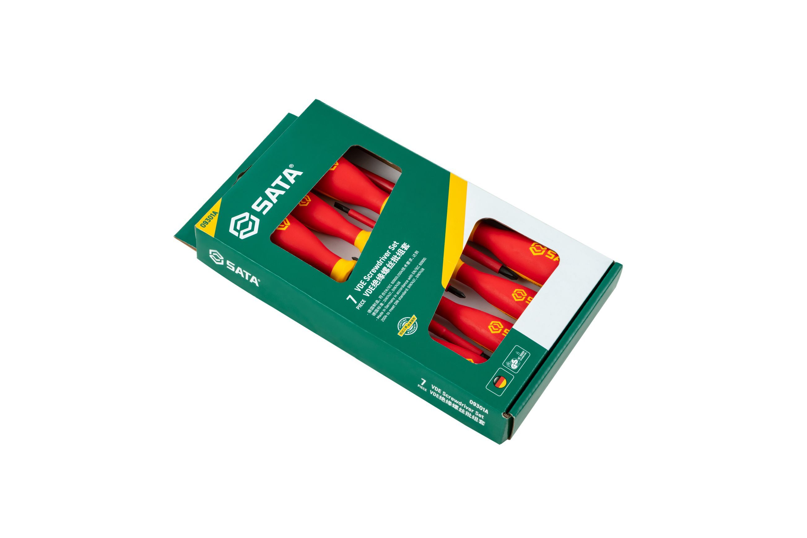 09301A SATA 7Pc. VDE Insulated Screwdriver Set