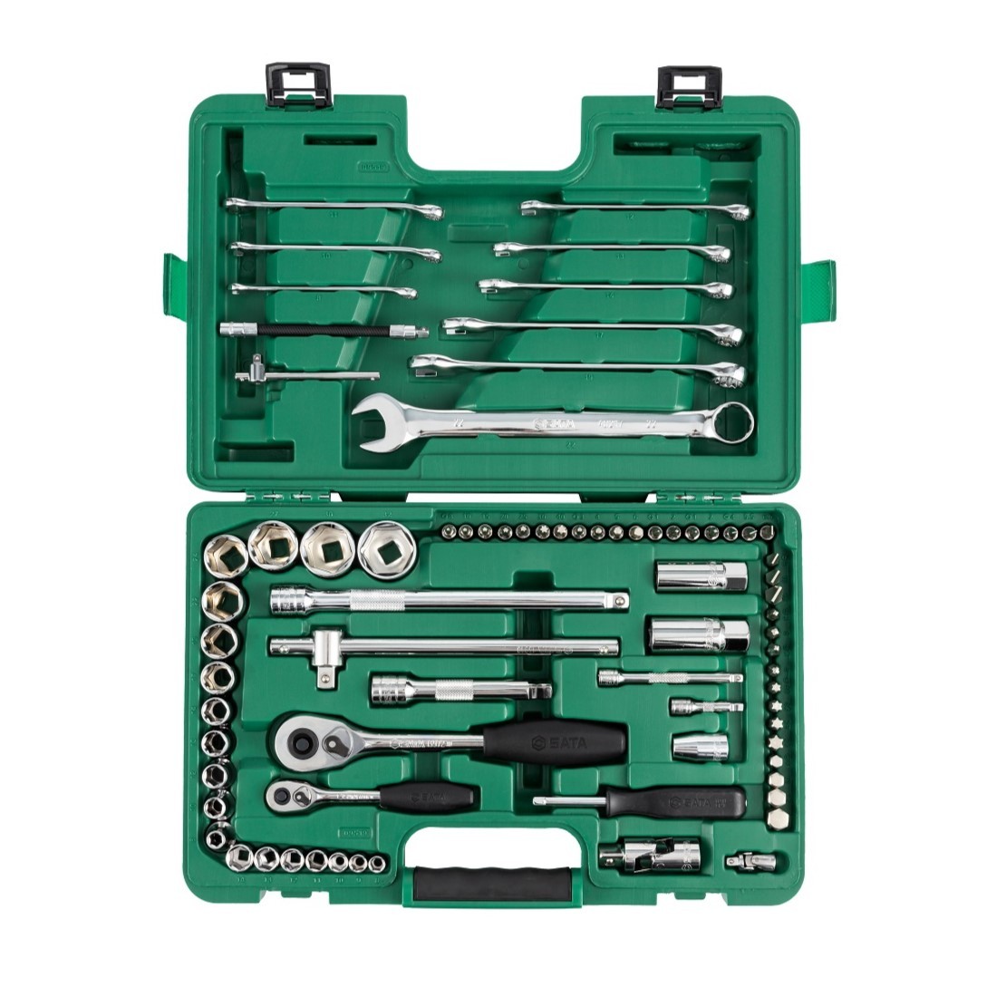 09519 SATA 76Pc. 1/4" & 1/2"Dr. Socket Wrench Set