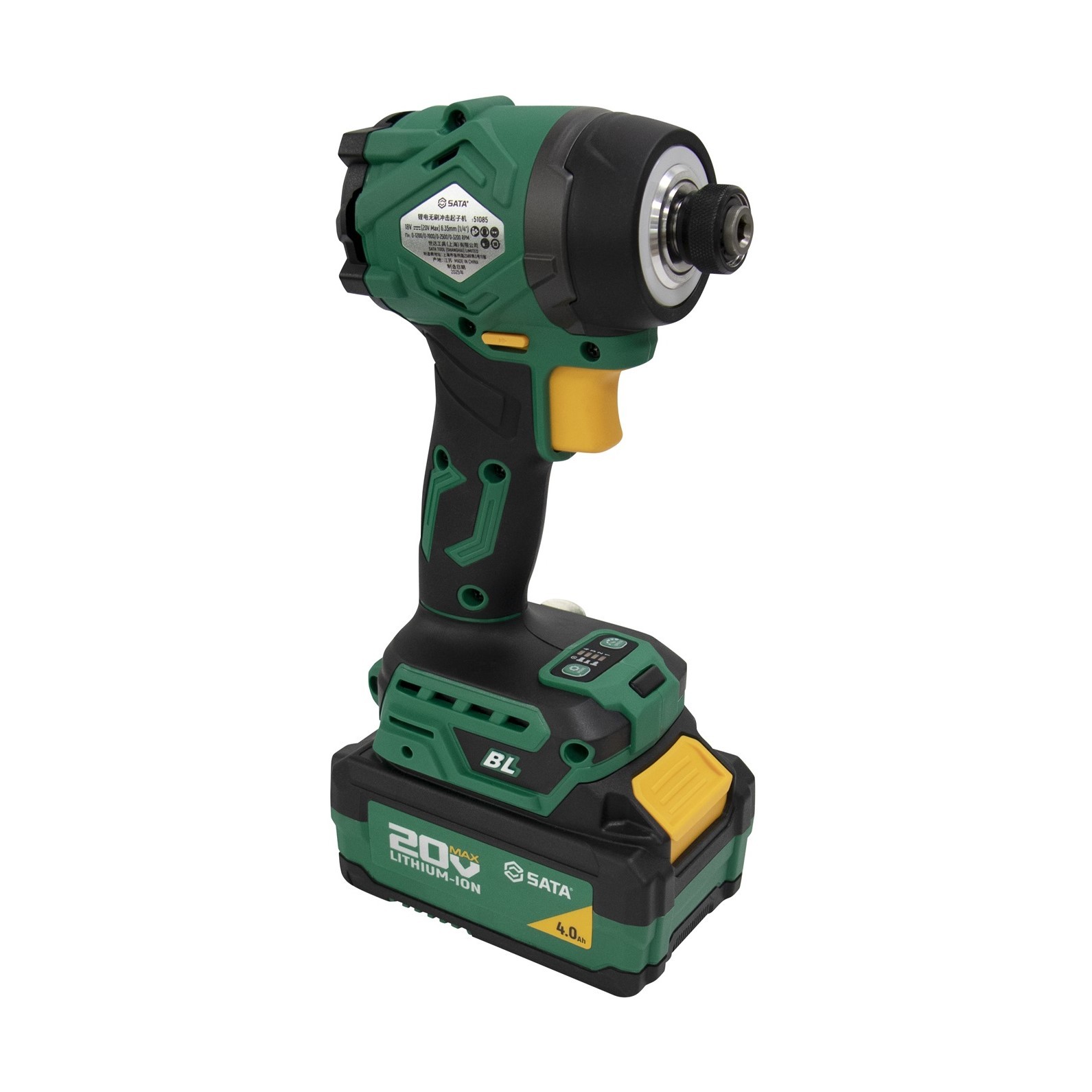 151085U SATA 20V Li-Ion Brushless Impact Screwdriver 230N·m (4.0Ah*2)