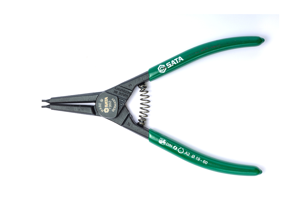 73012 SATA G Series External Snap Ring Pliers 7", Straight Tips