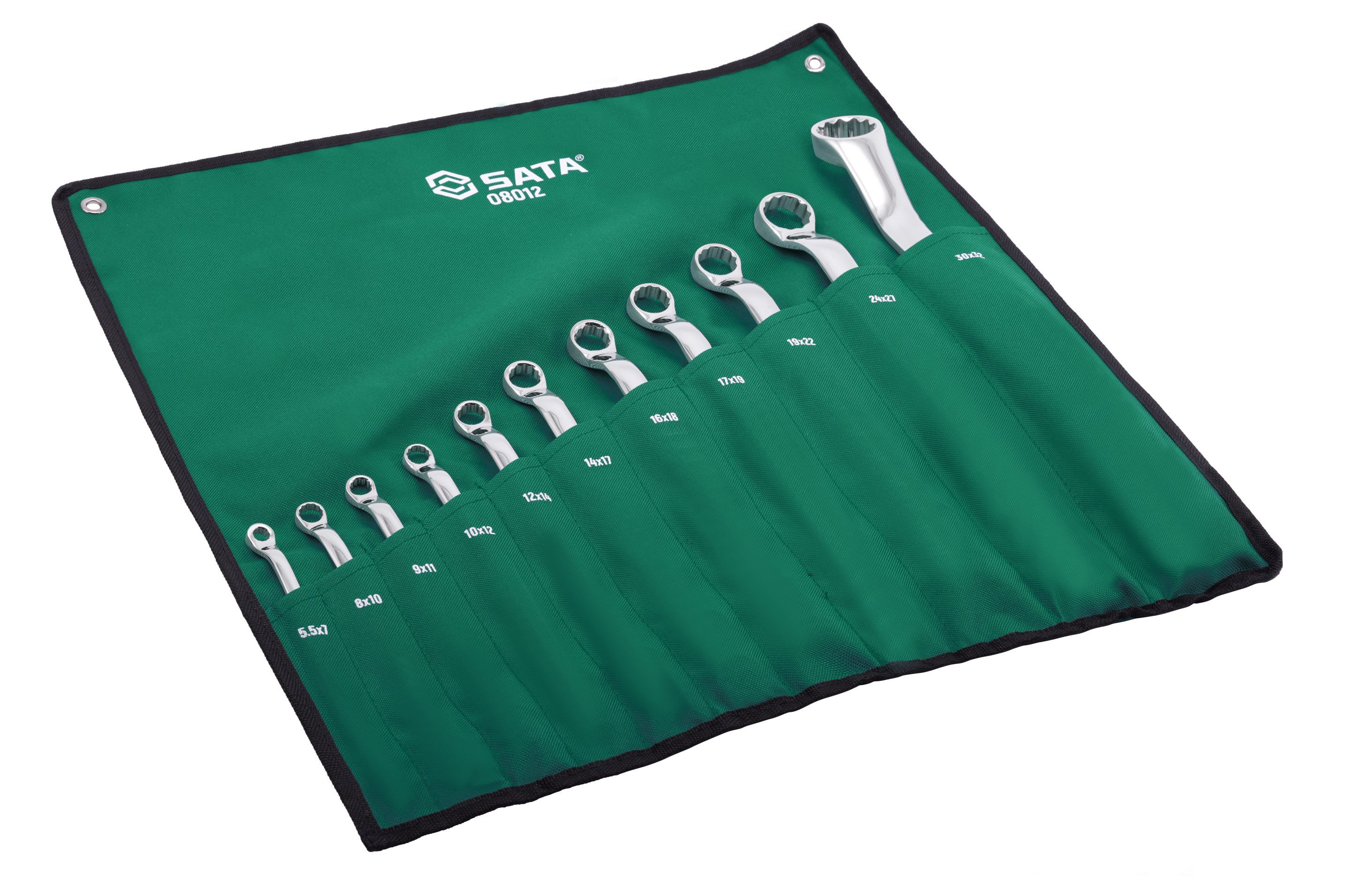 08012 SATA 10Pc. Full Polish Box End Wrench Set