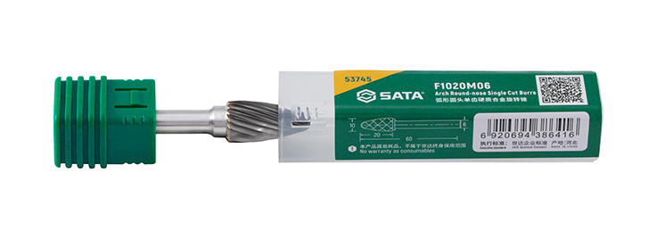 53745 SATA Arch round-nose single cut burrs F1020M06