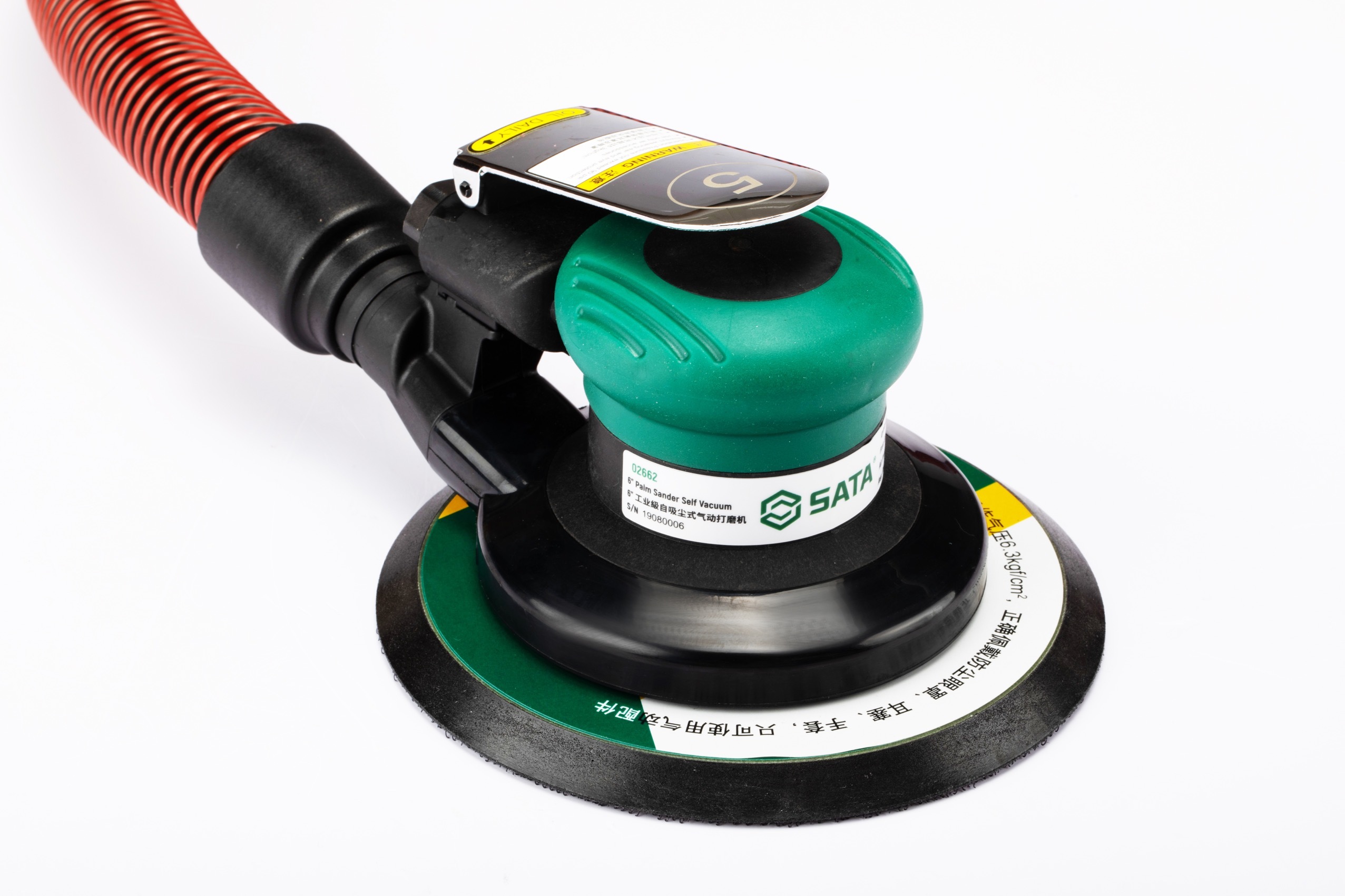 02662 SATA 6" Random Orbital Palm Sander, Self Vacuum (5MM Orbit)