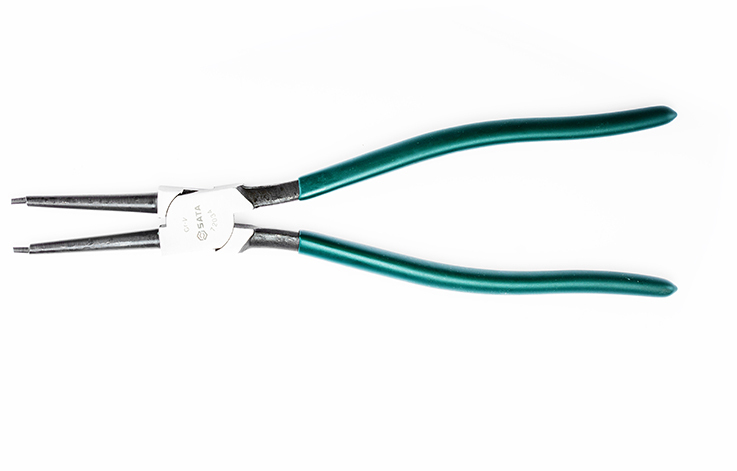 72034 SATA German Style Internal Snap Ring Pliers 13", Straight Tips