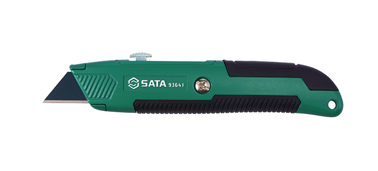 93641 SATA Zinc Alloy Utility Knife, 5 Extra Blades