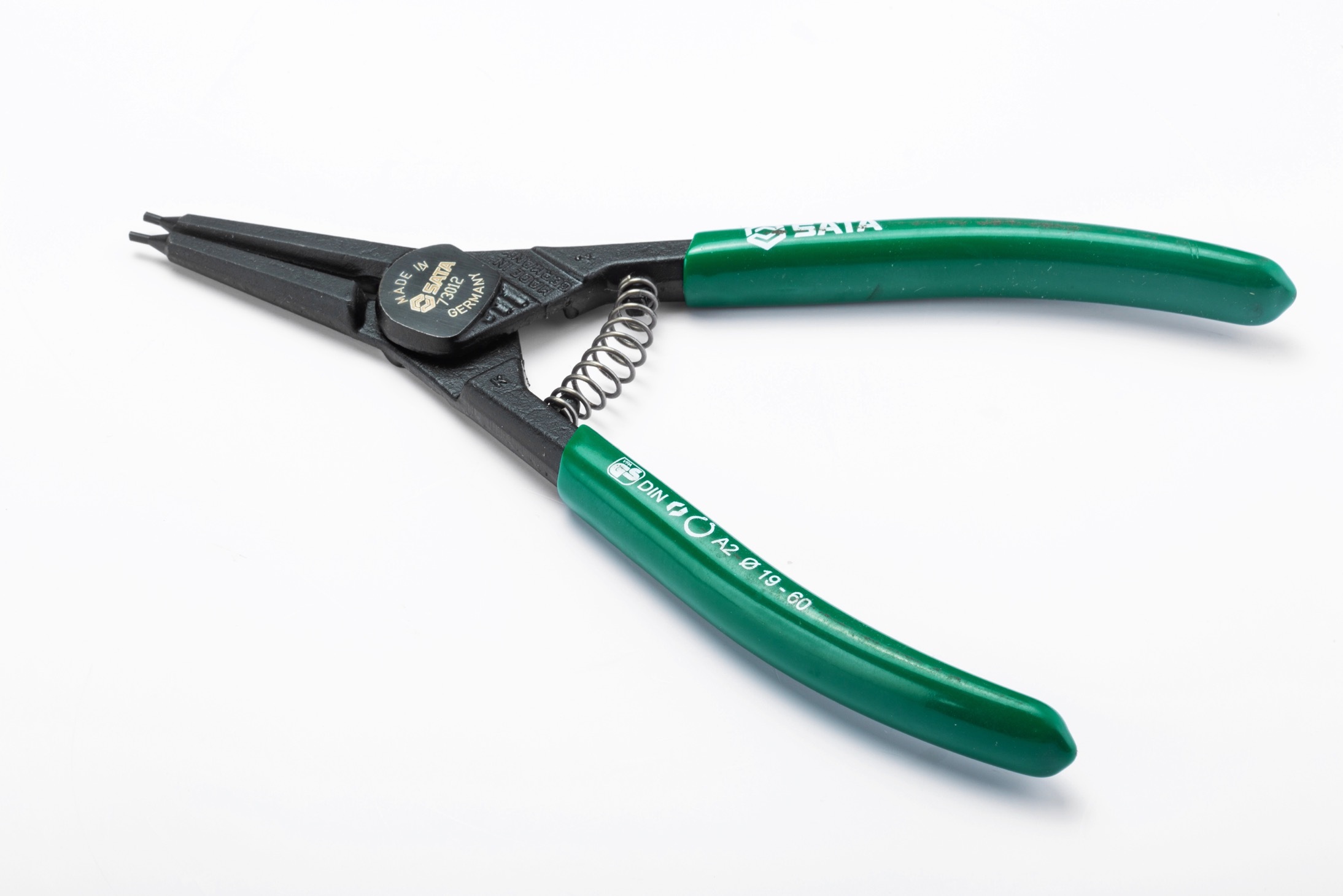 73010 SATA G Series External Snap Ring Pliers 5", Straight Tips, 0.9mm
