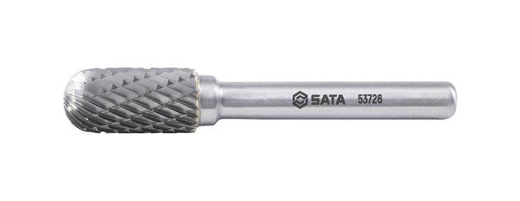 53726 SATA Cylindrical round cross cut burrs C1020X06