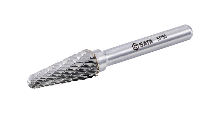 53756 SATA Conical round-nose cross cut burrs L1025X06