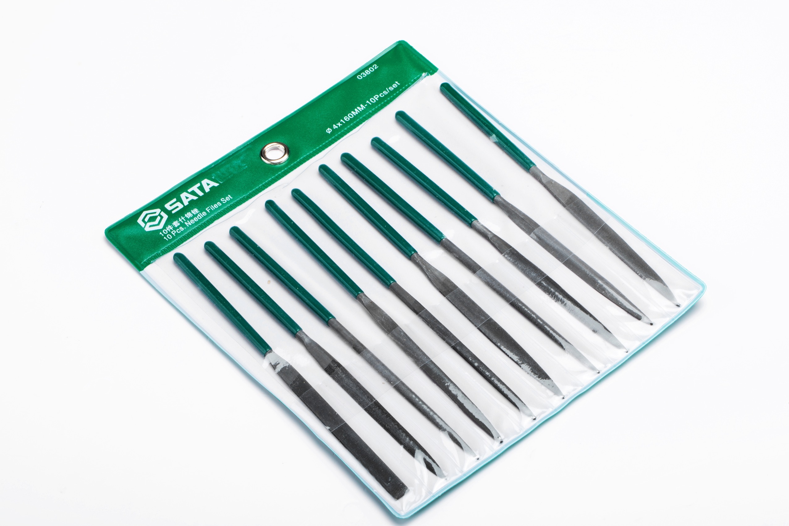03802 SATA 10Pc. Assorted Needle File Set 4x160MM