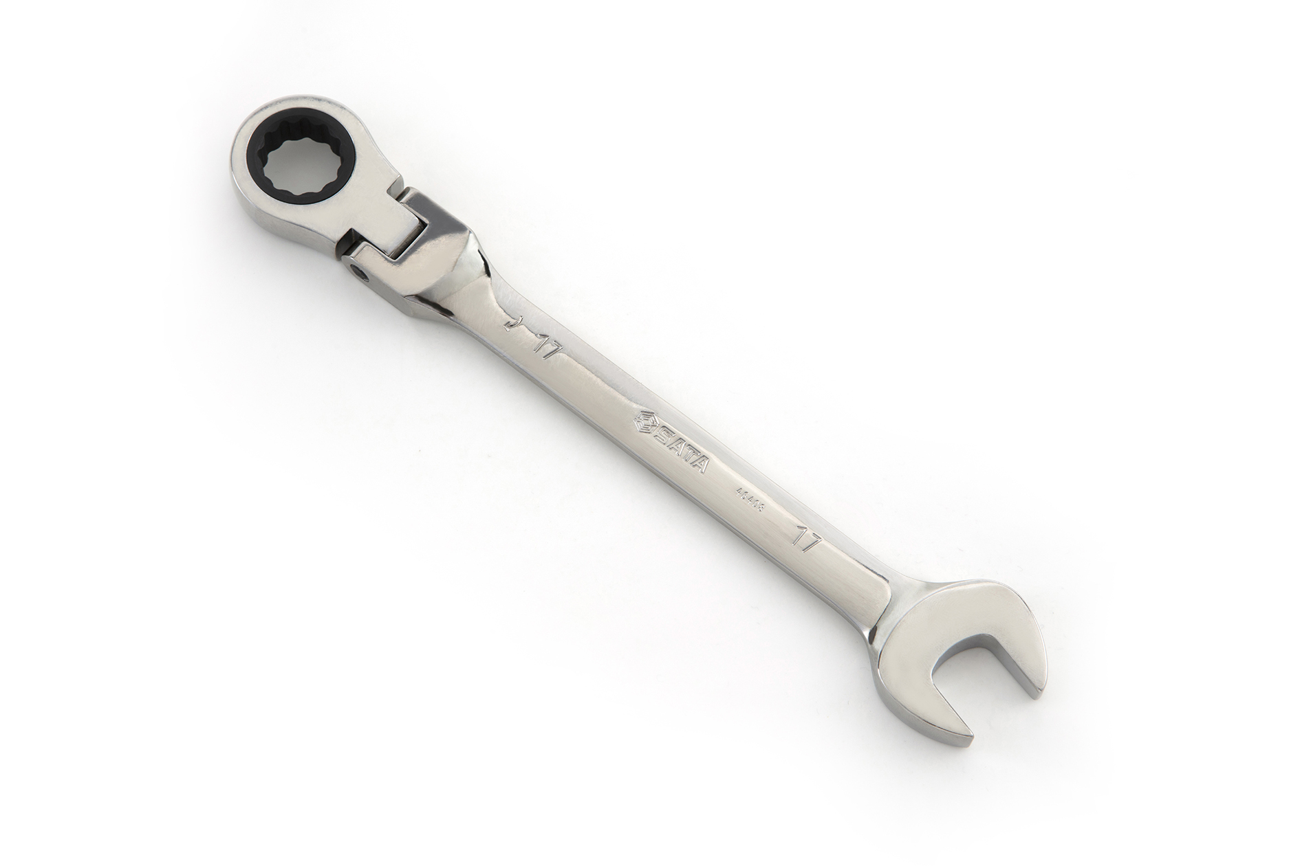 46412 SATA Full Polish Flex Ratcheting Wrench 21MM