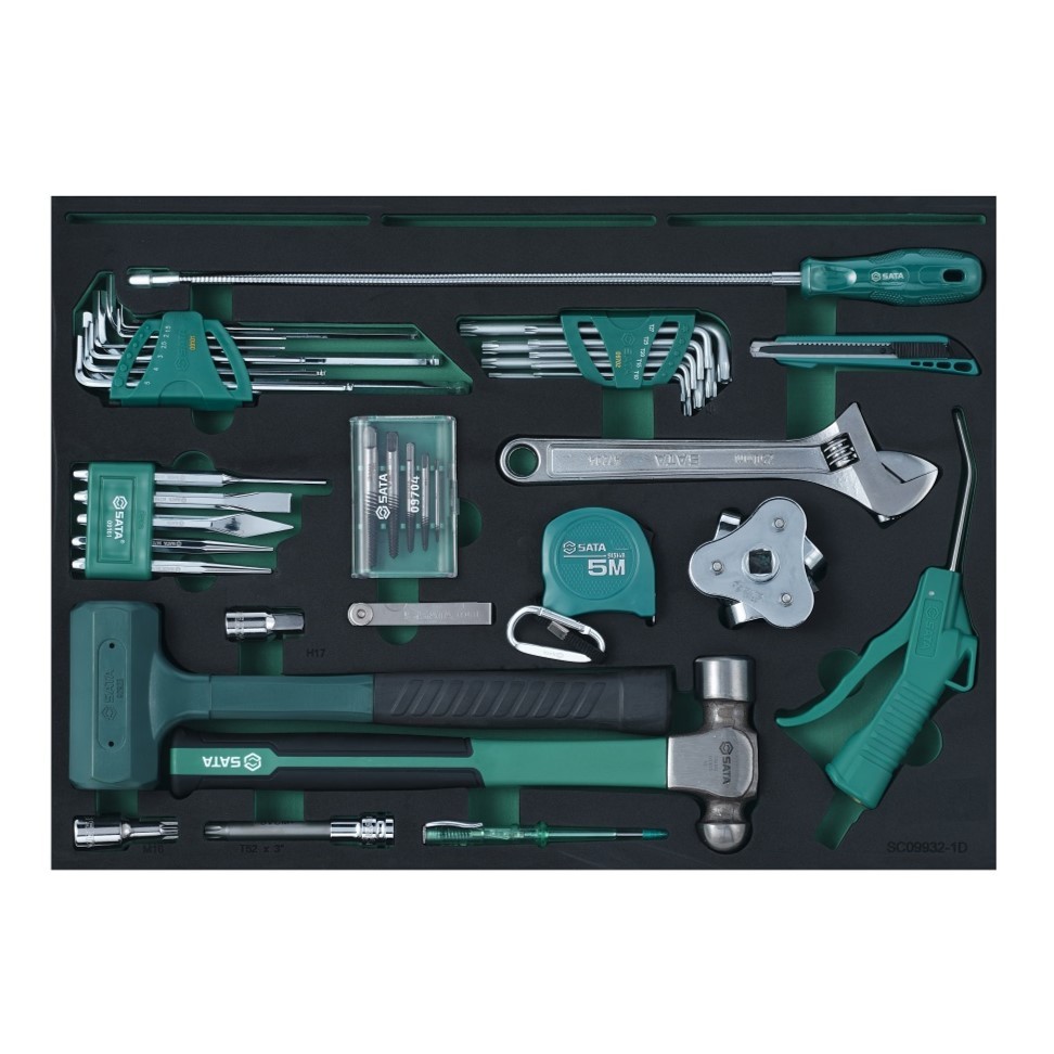 09932 SATA 242Pc. Automotive Tool Set (With 6 Drawer Trolley)