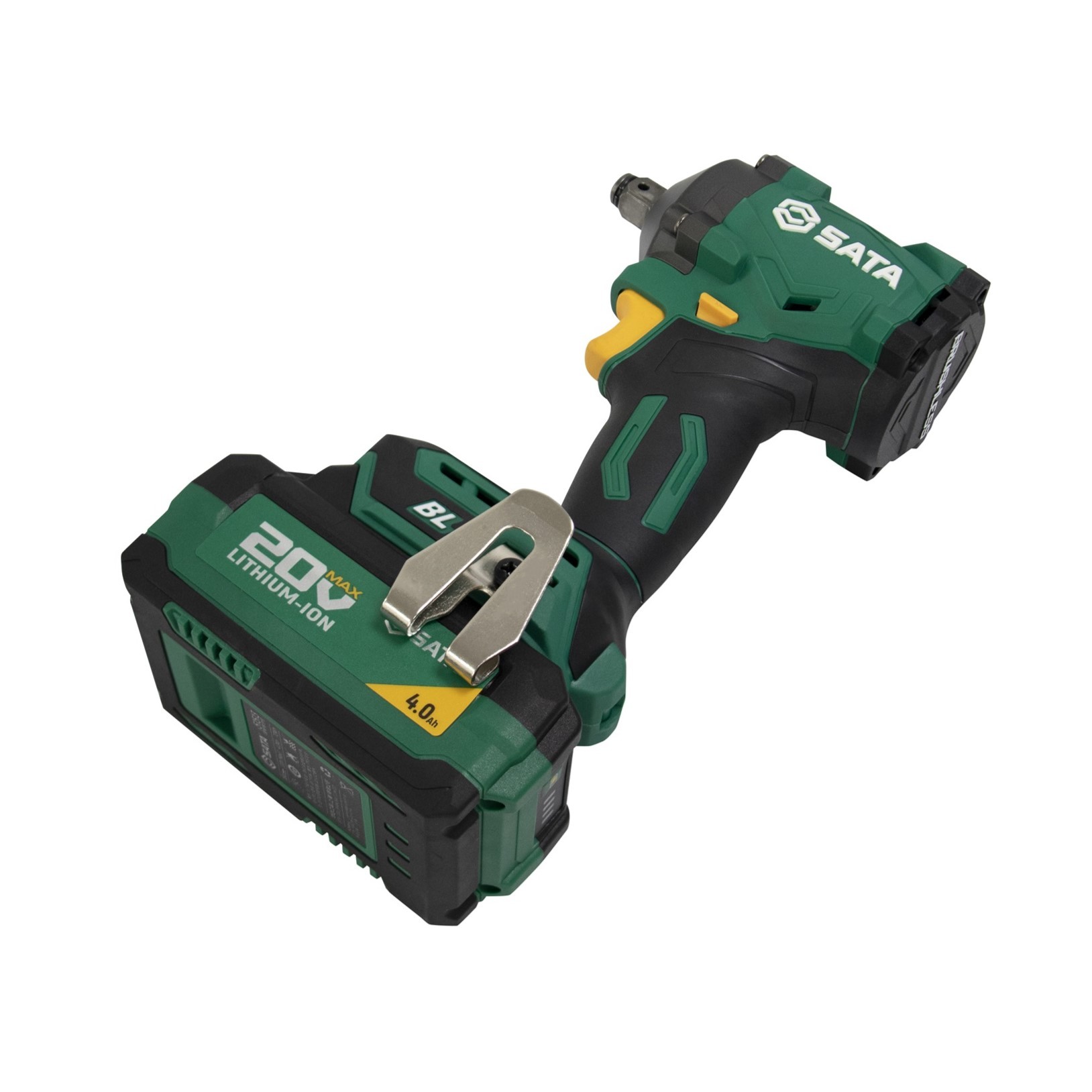 151073U SATA 20V Li-Ion Brushless Impact Wrench 400N·m (4.0Ah*2)