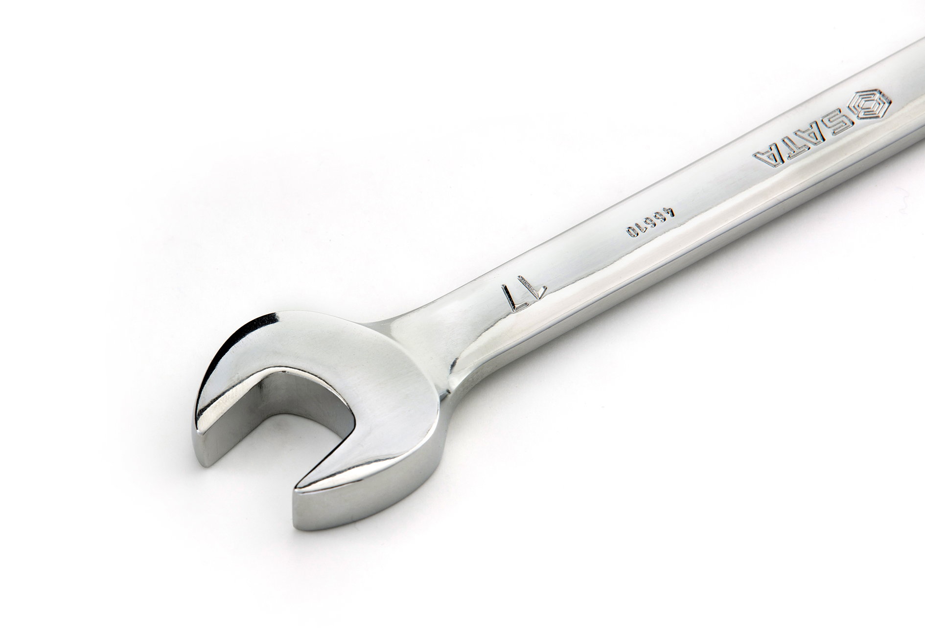 46613 SATA Full Polish Reversible Ratcheting Wrench 21MM