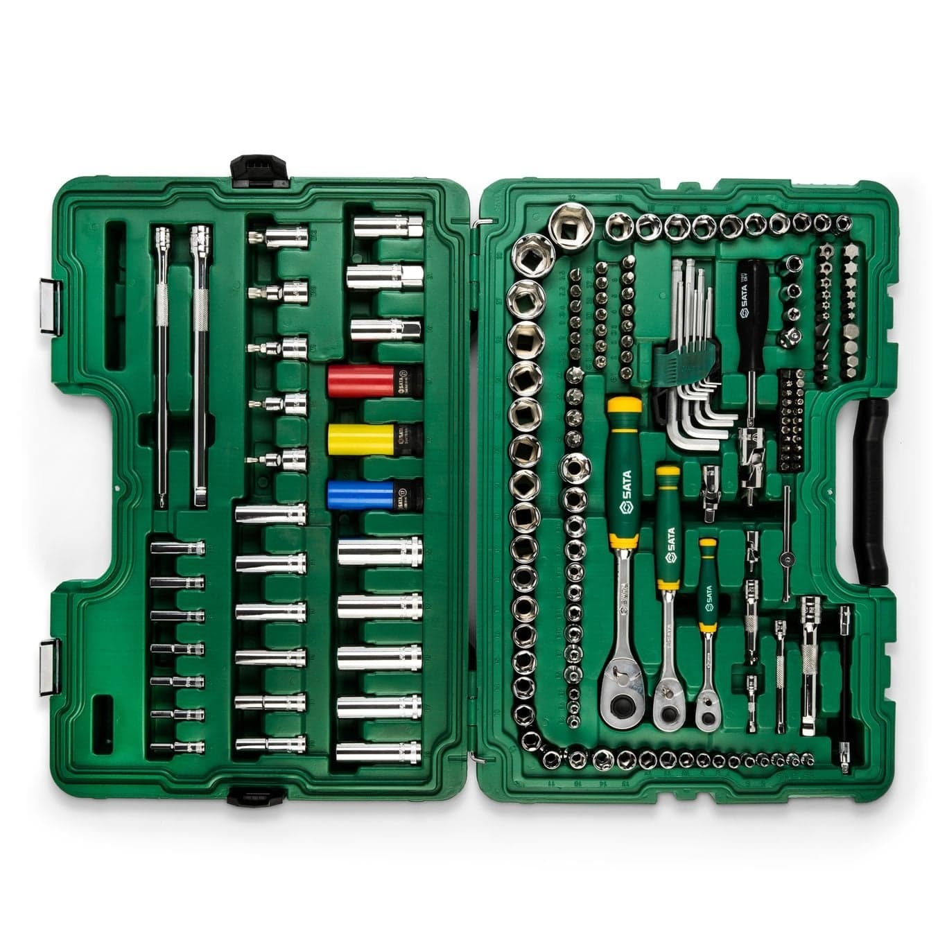 ST09546G SATA  180 Pc. 1/4”, 3/8”, 1/2” Metric Ratchet & Socket Set