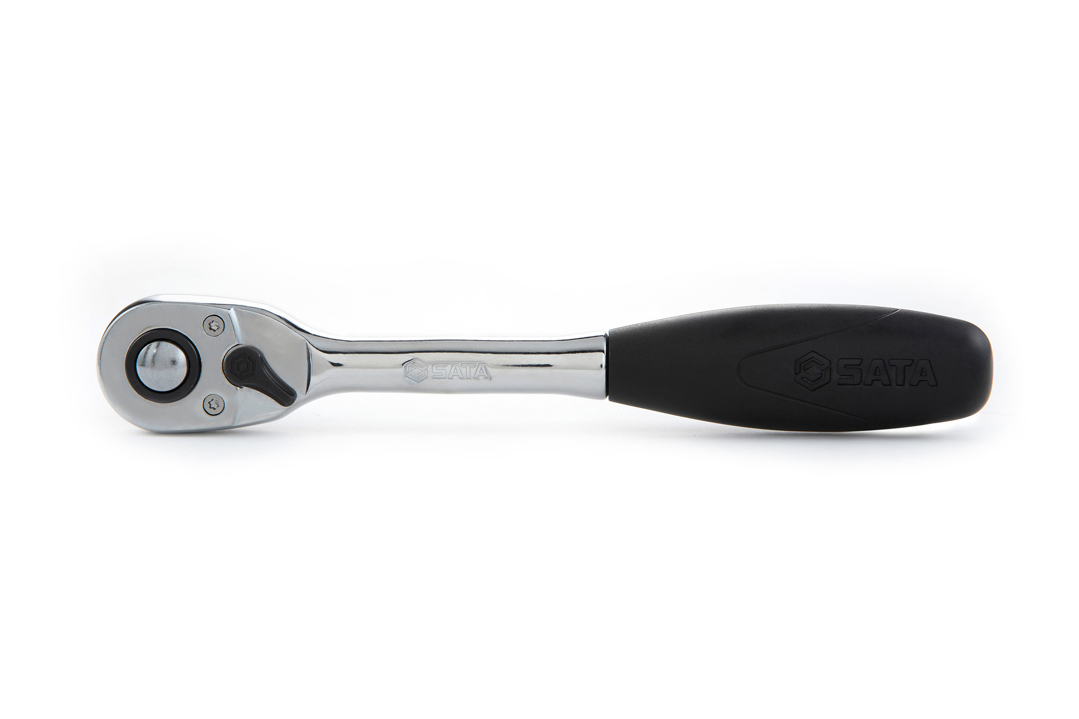 12902 SATA 3/8" Dr. Quick Release Ratchet with Grip 8"