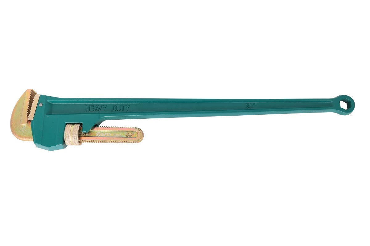 70812A SATA Heave Duty Pipe Wrench With Titanium 8"