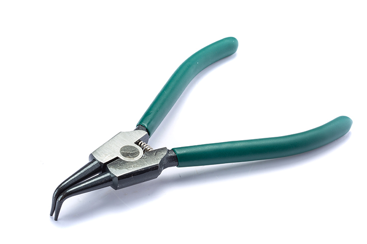 72002 SATA External Snap Ring Pliers 7", Curved Tips