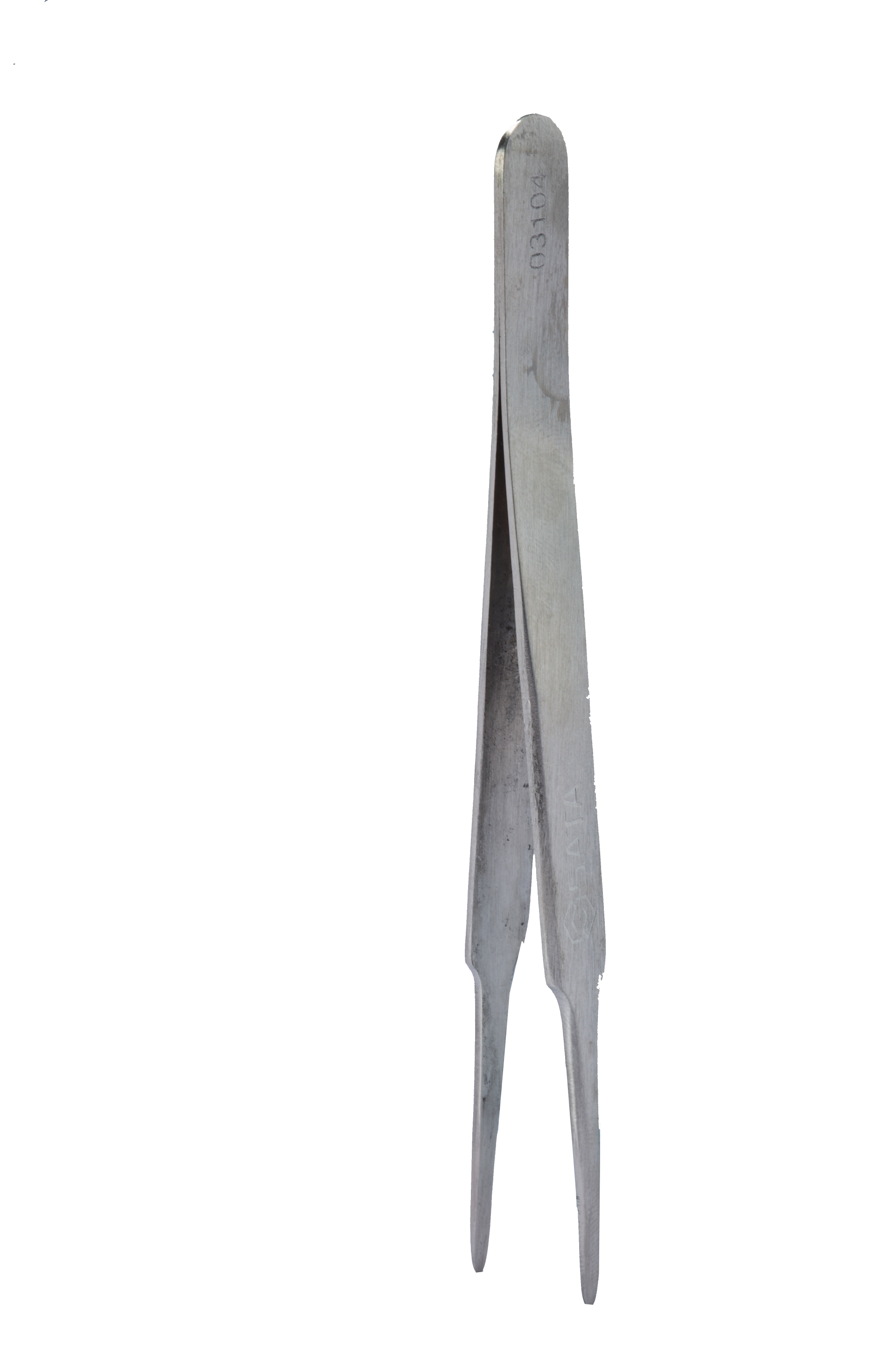 03104 SATA Flat Round Tips Tweezers 120MM
