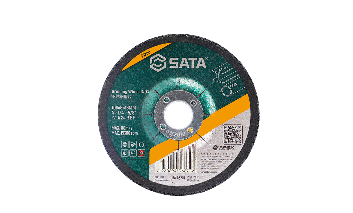 55200 SATA Grinding Wheel, Inox 100×6×16MM