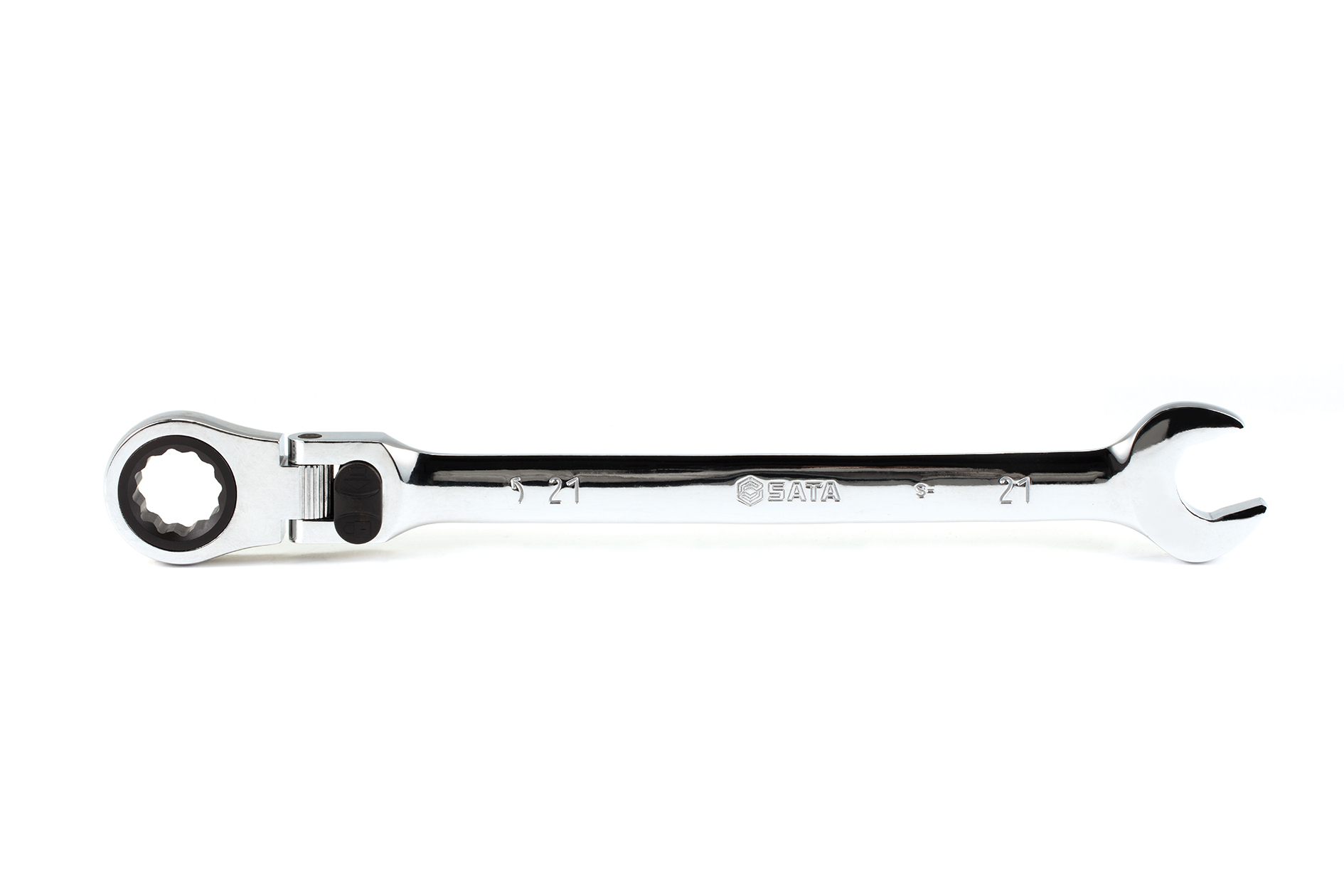 46814 SATA Extra Long Locking Flex Ratcheting Wrench 21MM