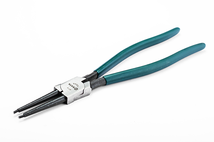 72034 SATA German Style Internal Snap Ring Pliers 13", Straight Tips