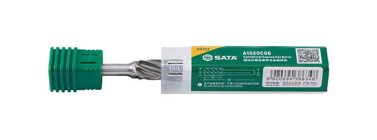 53717 SATA Cylindrical coarse cut burrs A1020C06