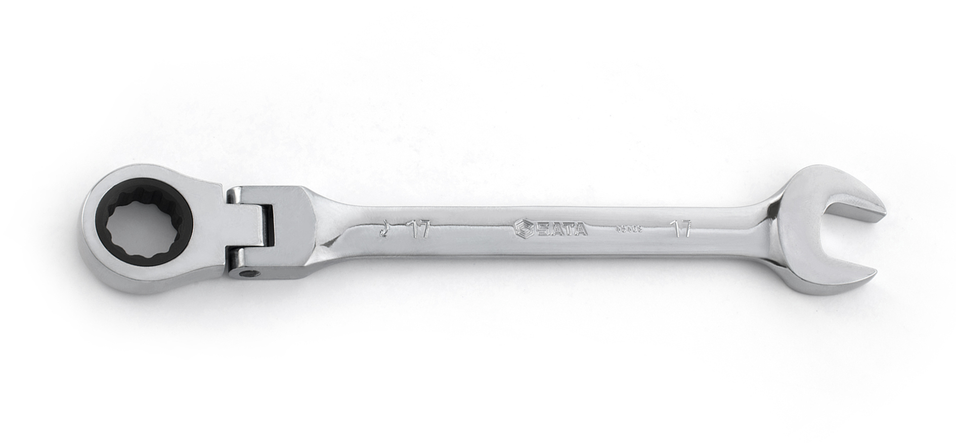 46405 SATA Full Polish Flex Ratcheting Wrench 14MM