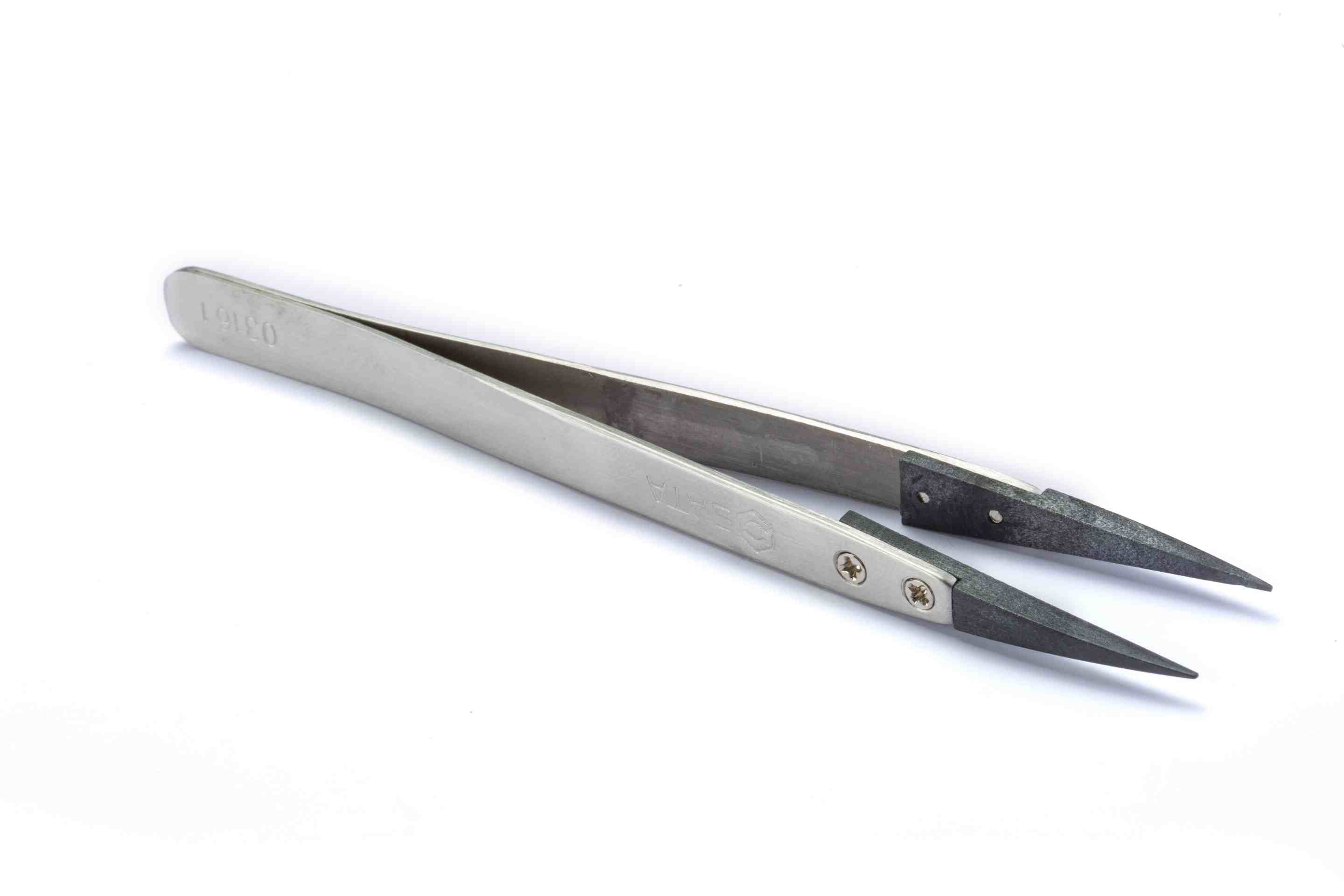 03161 SATA ESD Fine Pointed Tips Tweezers 130MM
