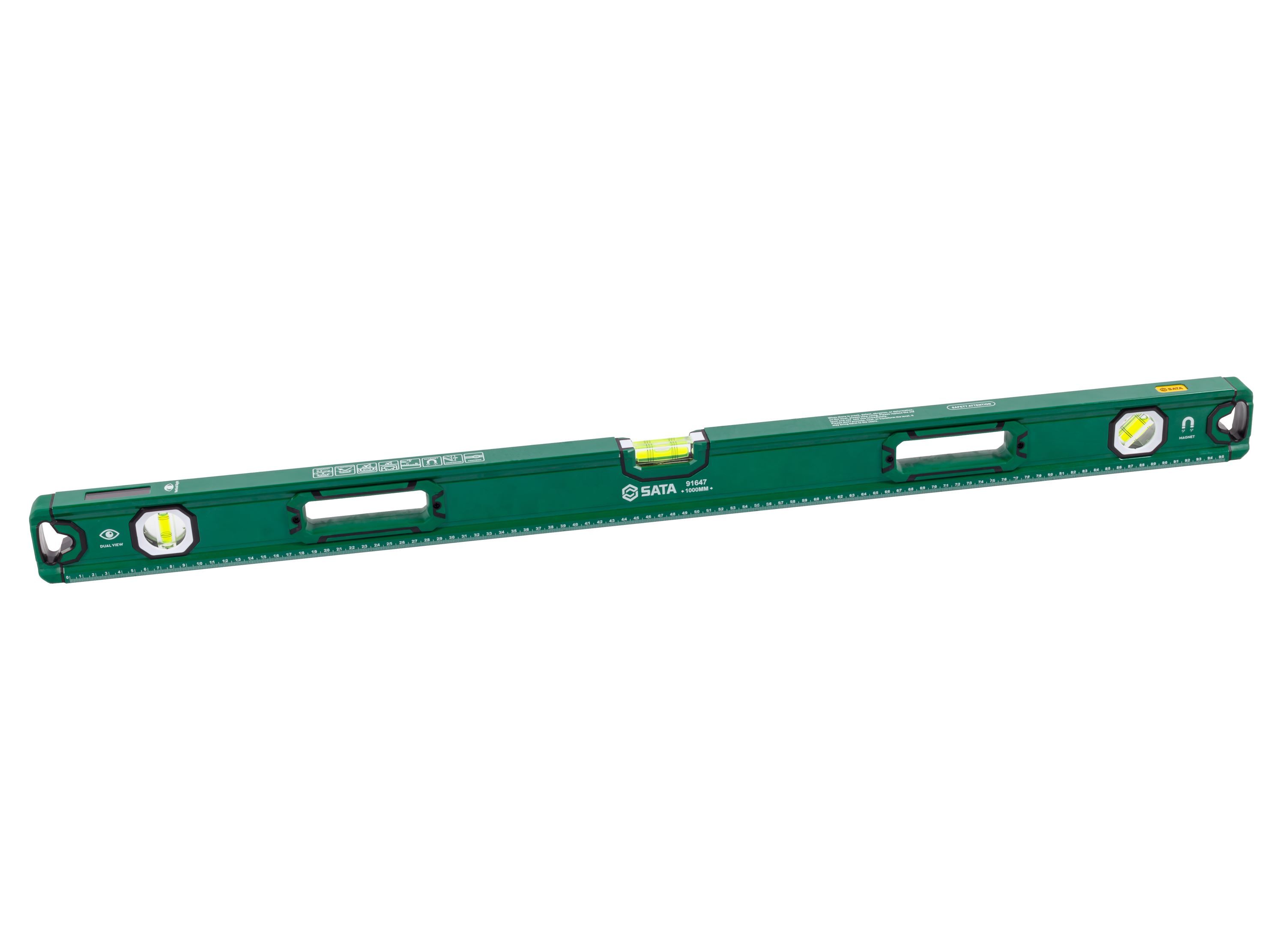 91647 SATA Magnetic Three Bubble Level 40"