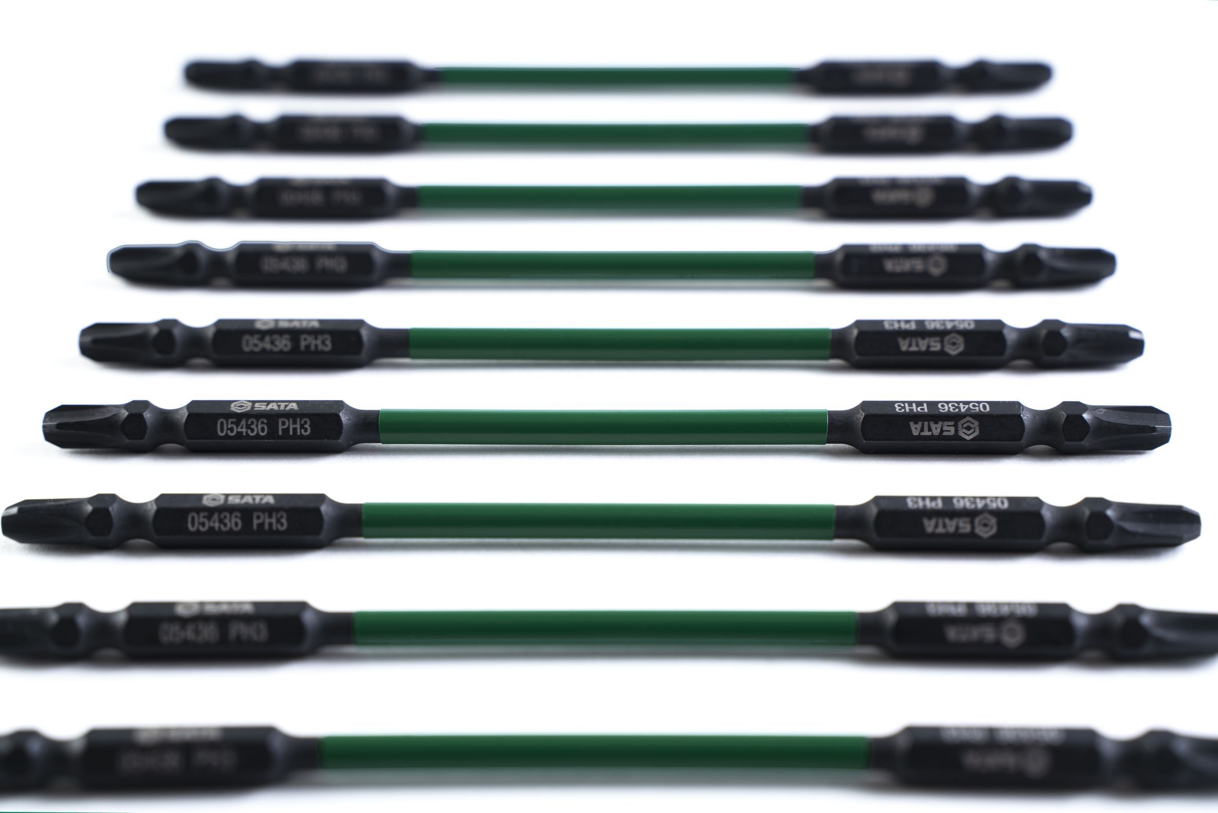 05453 SATA 10 PC 6.3mm*110mm bi-head impact bits#2