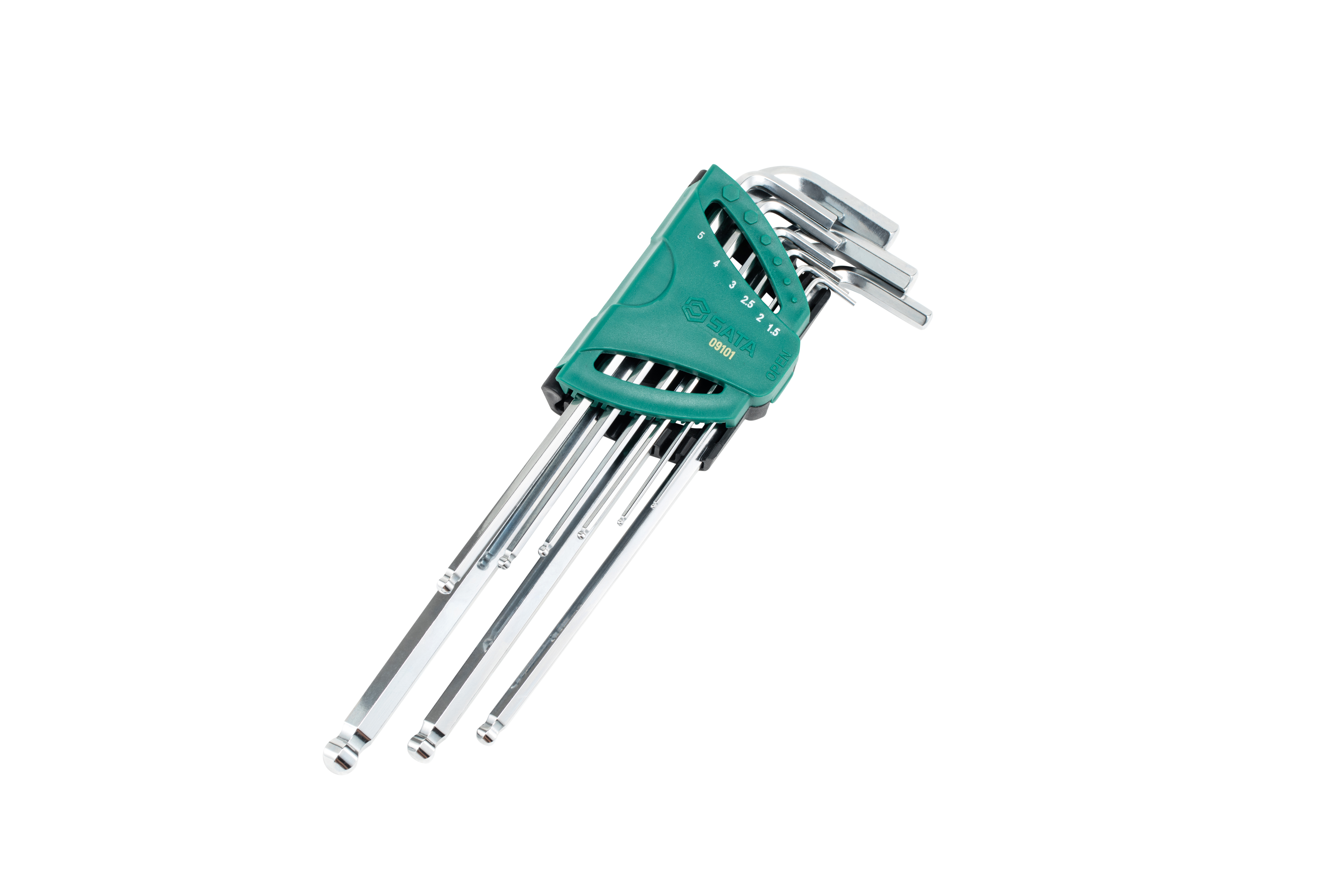 09101 SATA 9Pc. Extra Long Ball Point Hex Key Set