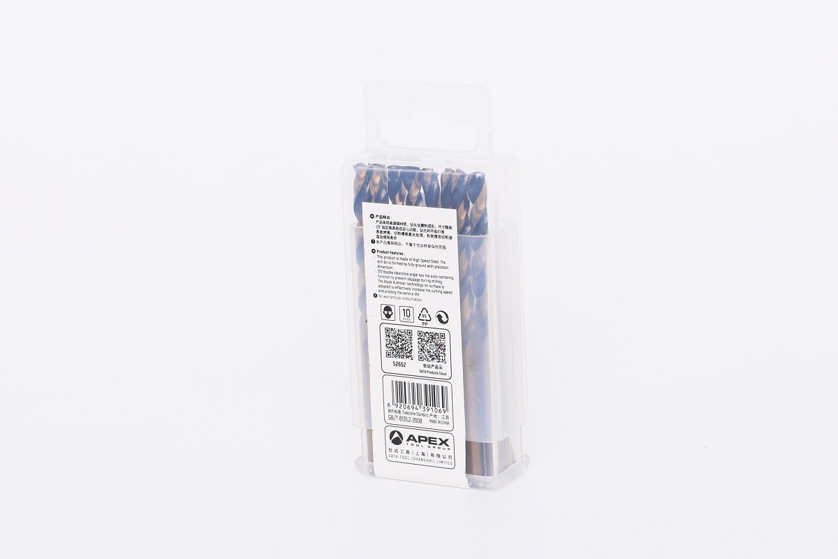 52652 SATA 10Pc. HSS Fully Ground Twist Drill 5.2mm
