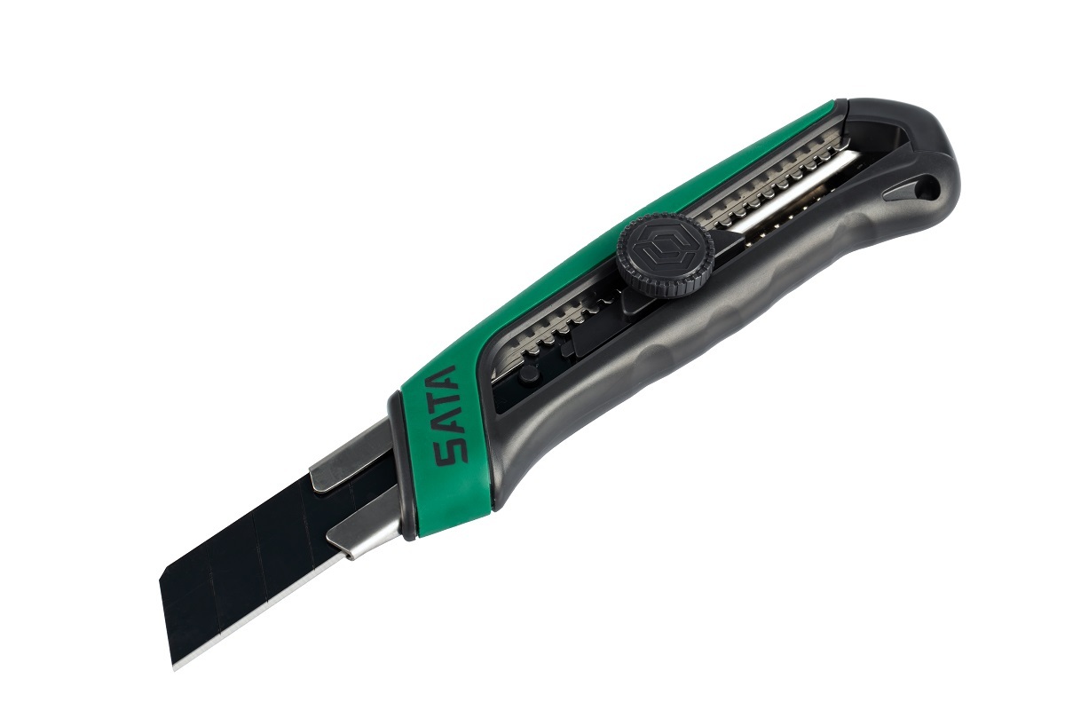 93483 SATA T series, Utility Knife With ABS and TPR Handle, 25MM
