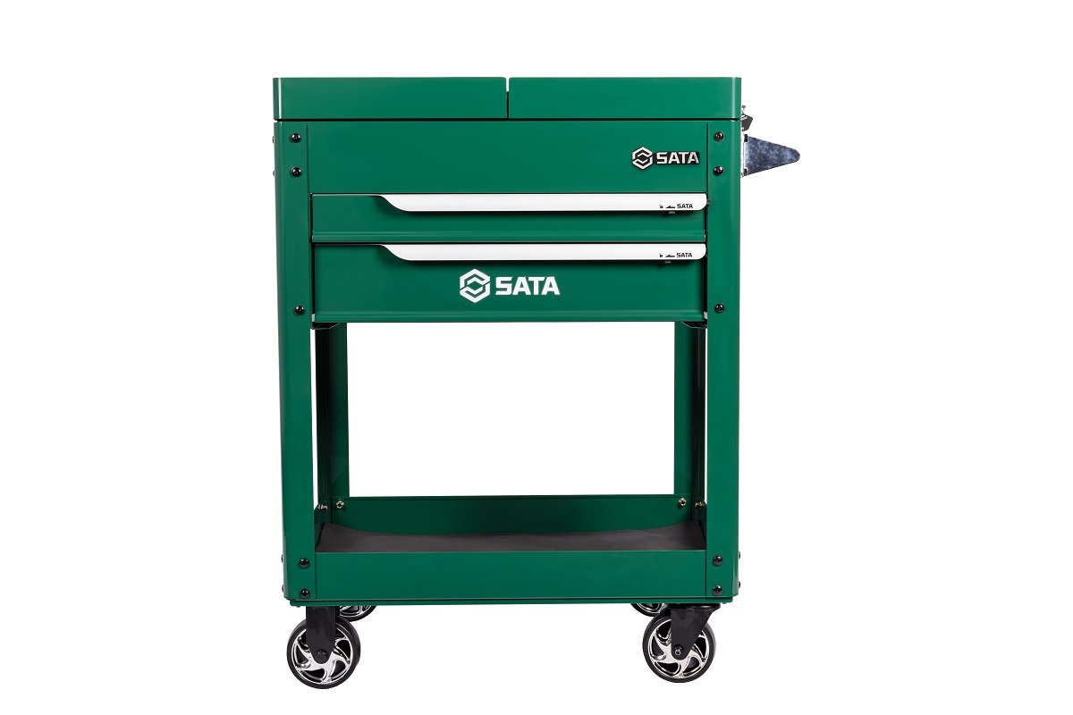 95112 SATA 2-Drawer Tool Cart With Sliding Cover
