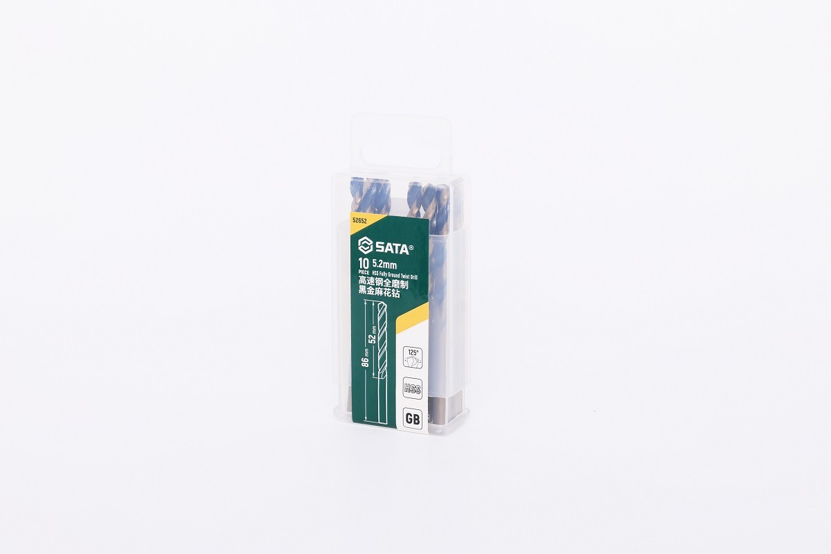 52652 SATA 10Pc. HSS Fully Ground Twist Drill 5.2mm
