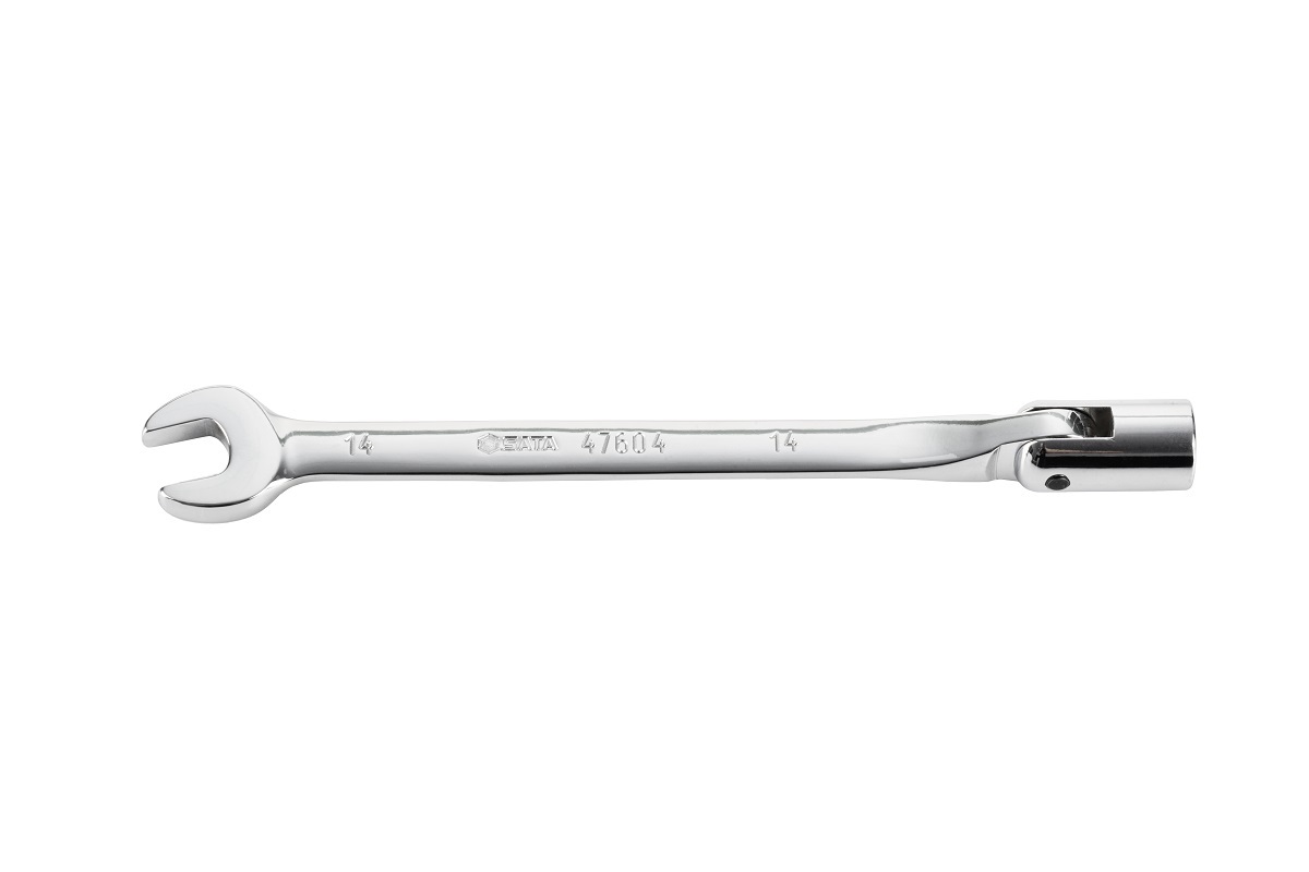47606 SATA Full Polish Socket End & Open End Wrench 19MM