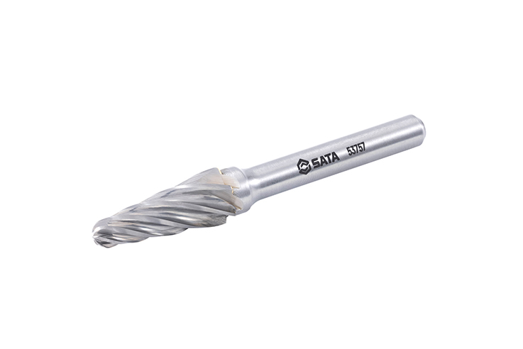 53757 SATA Conical round-nose coarse cut burrs L1025C06